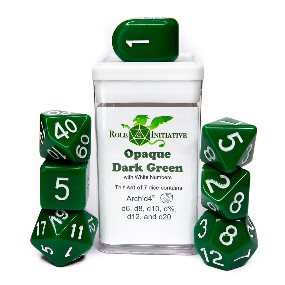 R4I: 7 Set: Opaque: Dark Green w/White