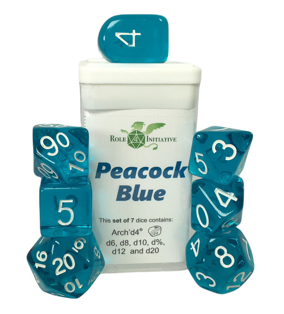 R4I: 7 Set: Translucent: Peacock Blue w/White