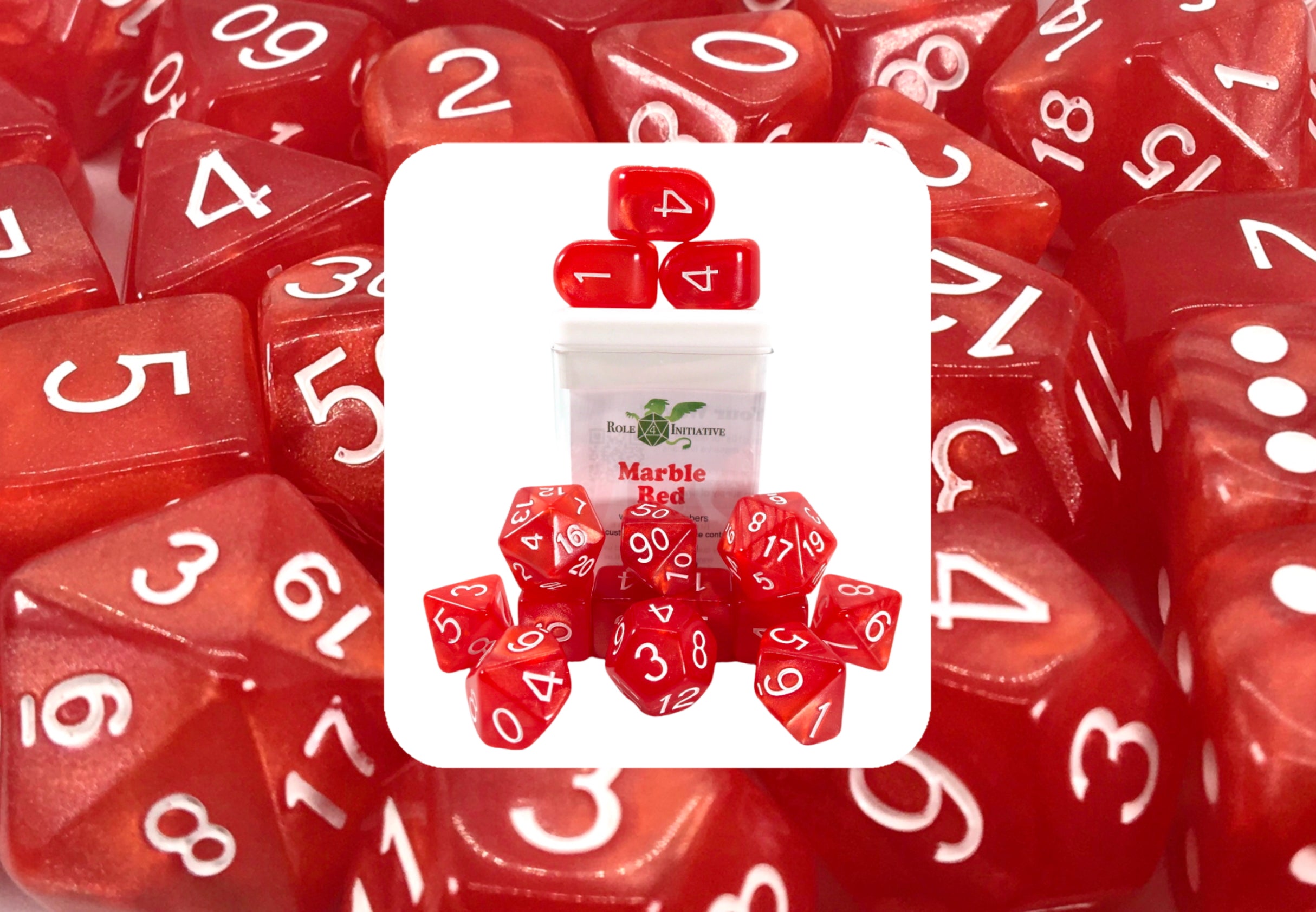 R4I: 15 Set: Marble/Shimmer: Marble Red