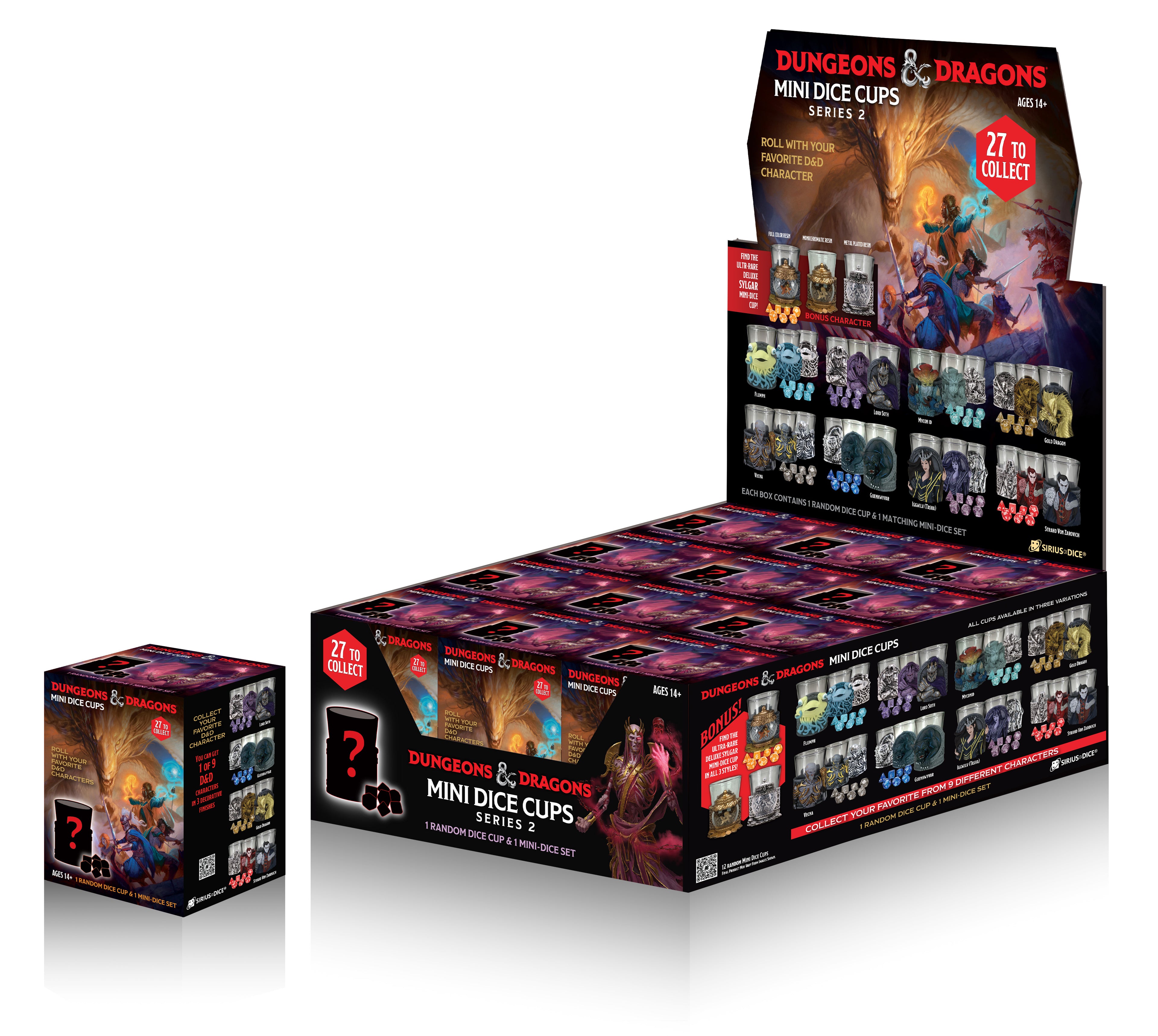Sirius Dice: D&D Mini Dice Cups: Series 2 (Single Box)