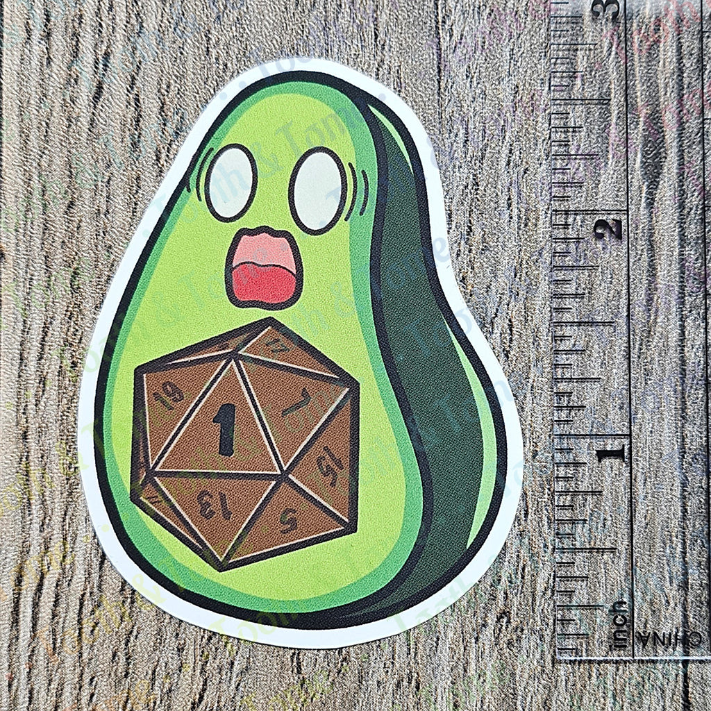T&T: Sticker: Crit-a-cado CritFail (Matte)