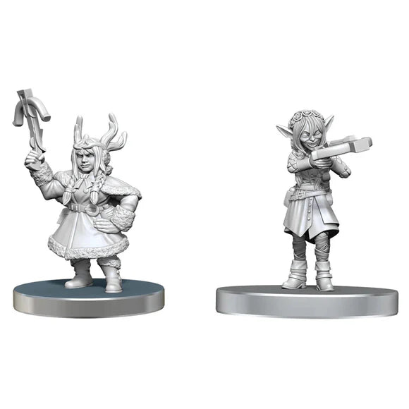 Wizkids: Critical Role: Unpainted Minis: Veth Brenatto & Nott the Brave
