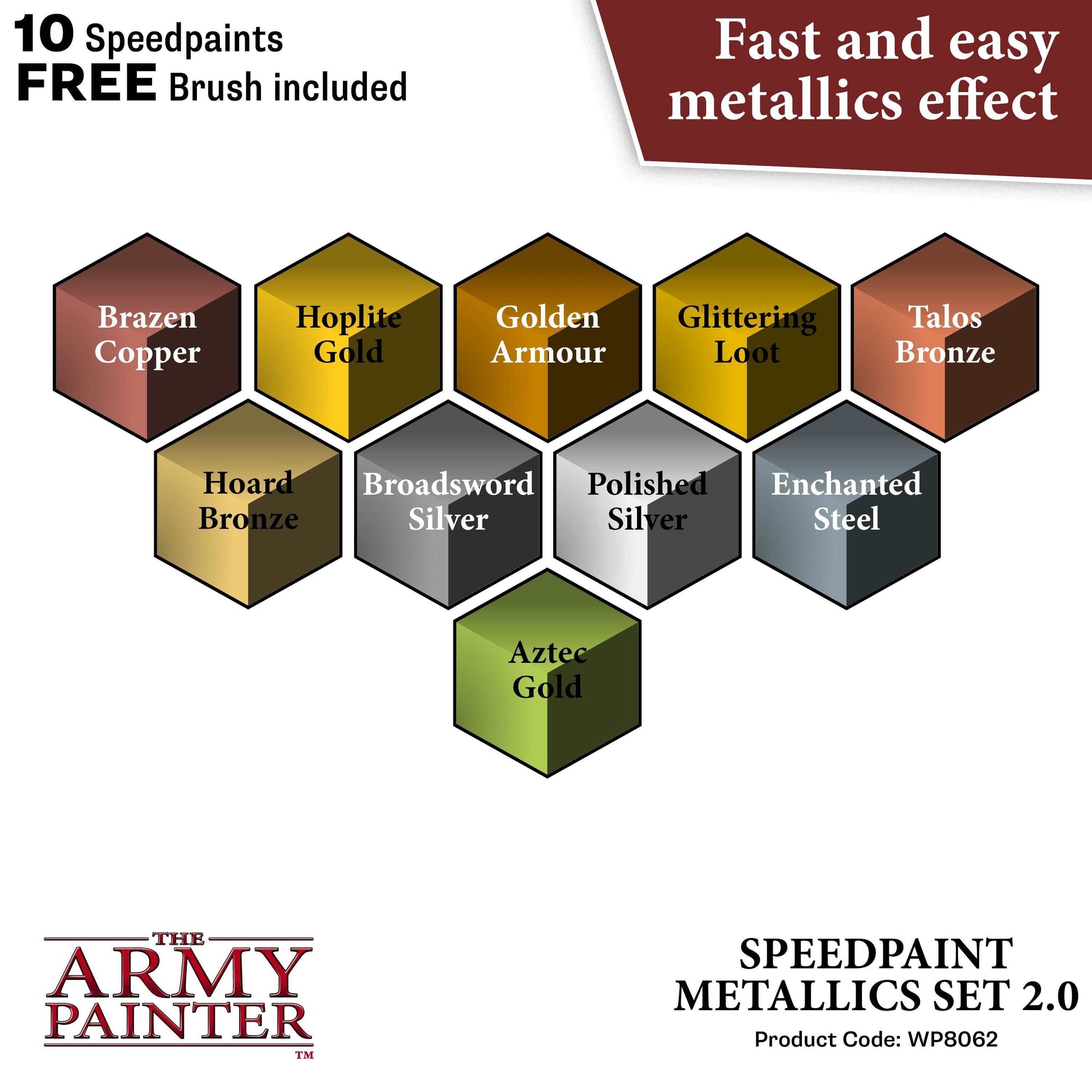 Army Painter: Speedpaint: Metallics Set 2.0
