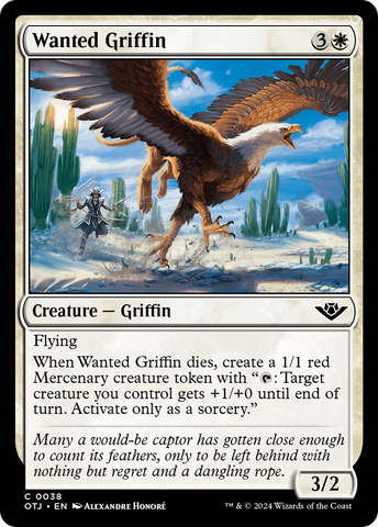 Wanted Griffin [Outlaws of Thunder Junction]