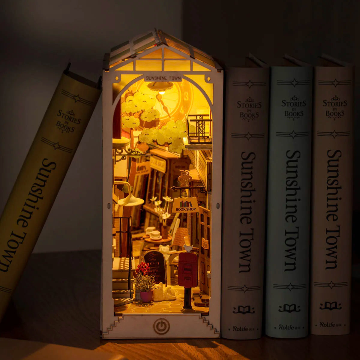 Rolife - Book Nook Shelf Insert - Sunshine Town