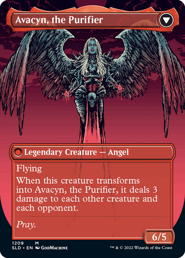 Archangel Avacyn // Avacyn, the Purifier (Display Commander) (Borderless) [Secret Lair: From Cute to Brute]