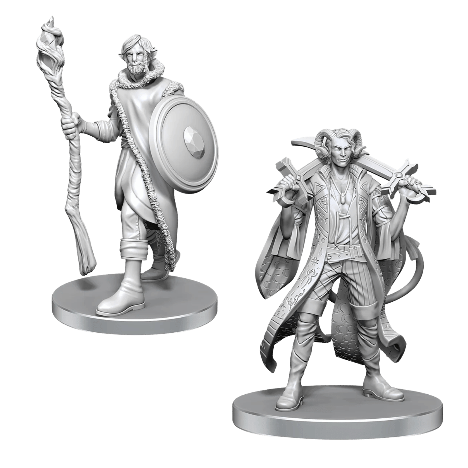 Wizkids: Critical Role: Unpainted Minis: Mollymauk Tealeaf & Cadeuceus Clay
