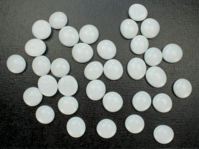 Chessex: Glass Stones: White Off-Sized