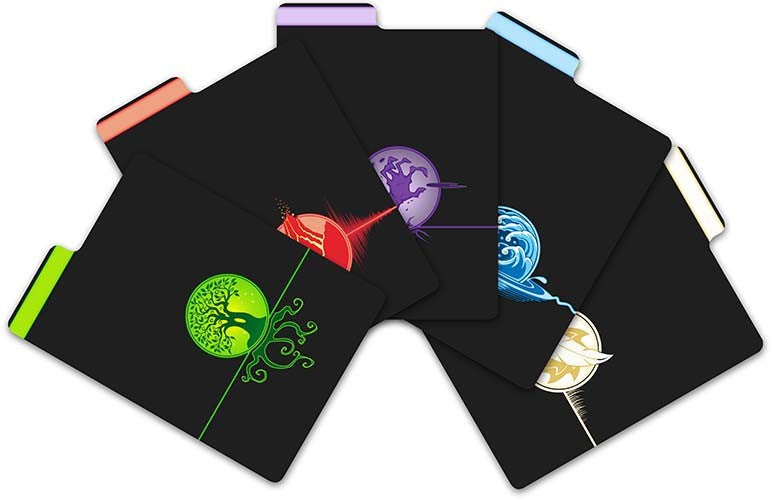 Trading Card Dividers (5) Elemental Medallion