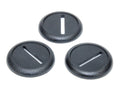 Chessex: Base: 30mm Round Slotted: Black (1) with Lip