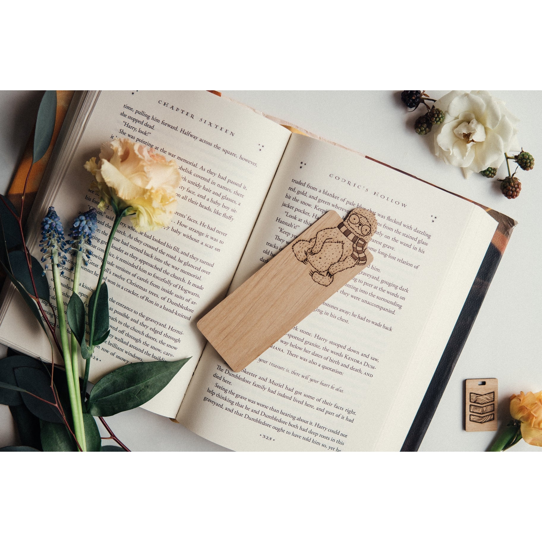 North to South Designs: Wood: Bookmark: Harry Sloth