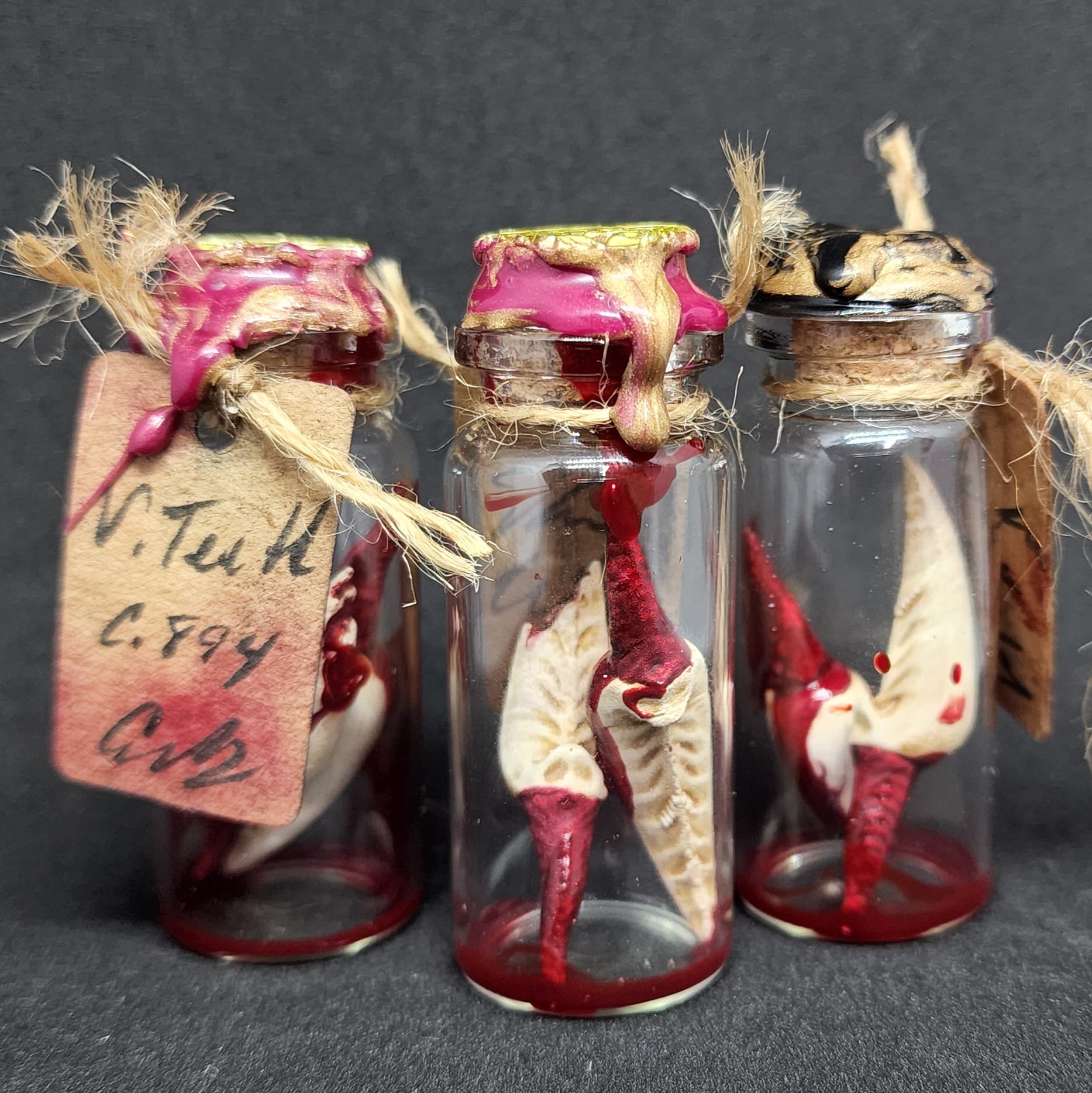 T&T: Handmade Vampire Teeth Trophy Prop
