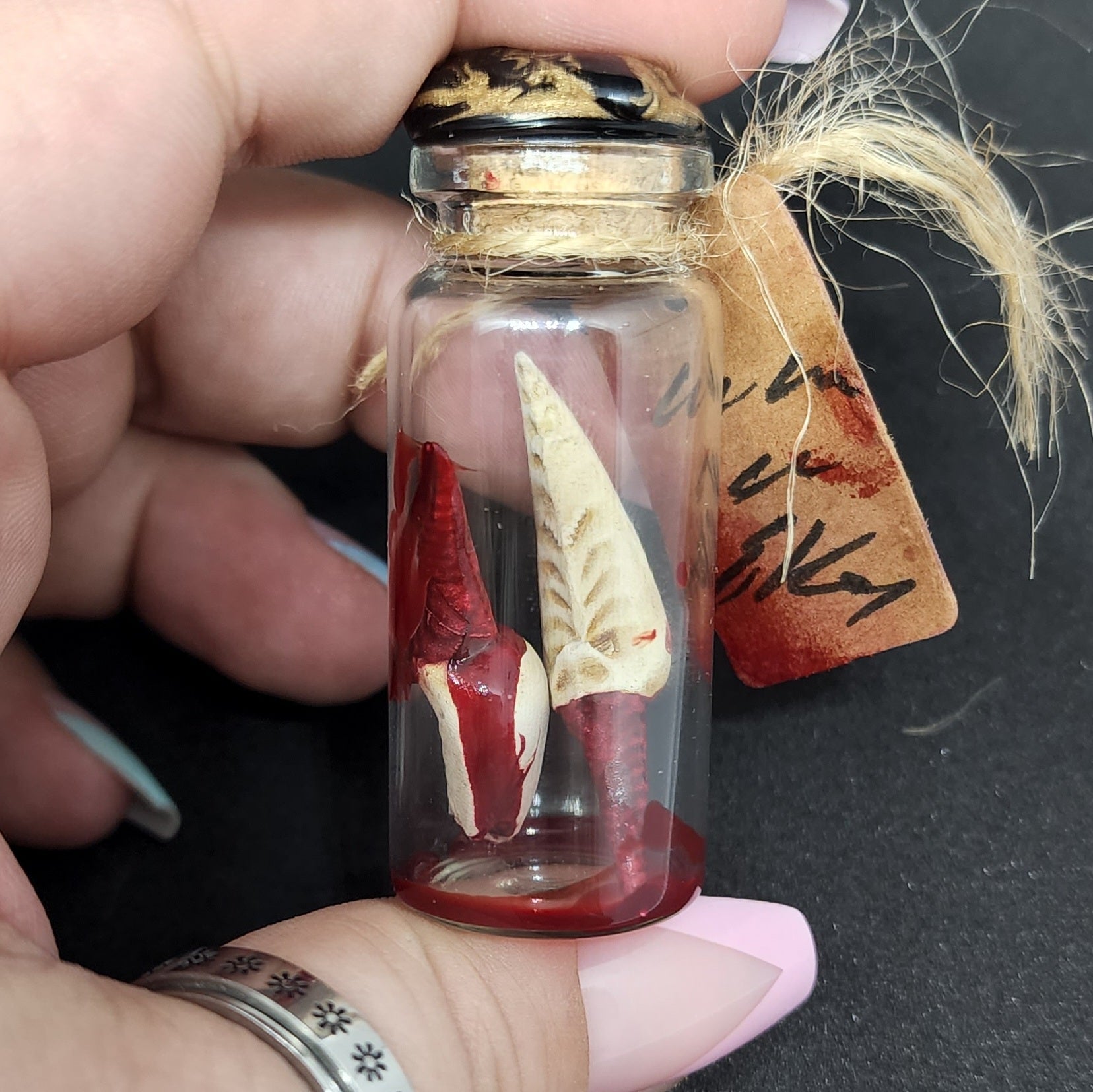 T&T: Handmade Vampire Teeth Trophy Prop