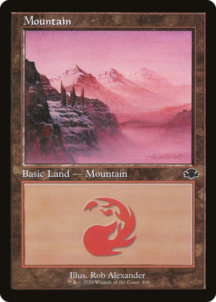 Mountain (408) (Retro) [Dominaria Remastered]