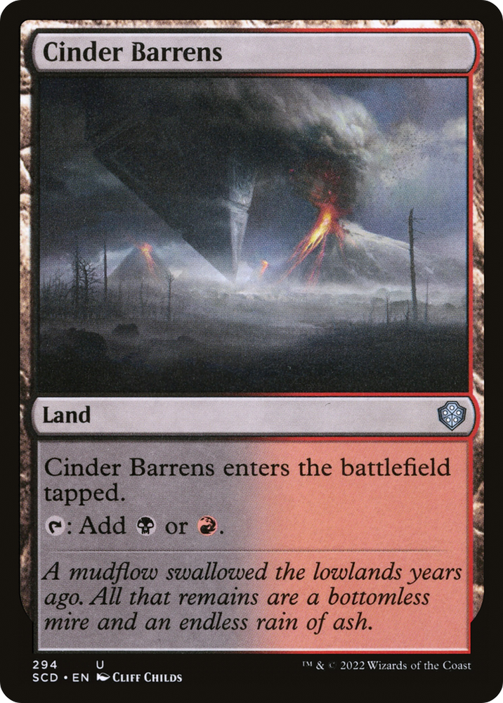 Cinder Barrens [Starter Commander Decks]