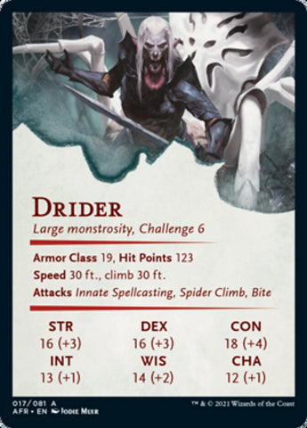 Drider Art Card [Dungeons & Dragons: Adventures in the Forgotten Realms Art Series]