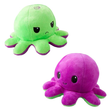 TT: Reversible Octopus Mini Plush: Green & Purple