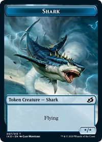 Shark // Human Soldier (005) Double-Sided Token [Ikoria: Lair of Behemoths Tokens]