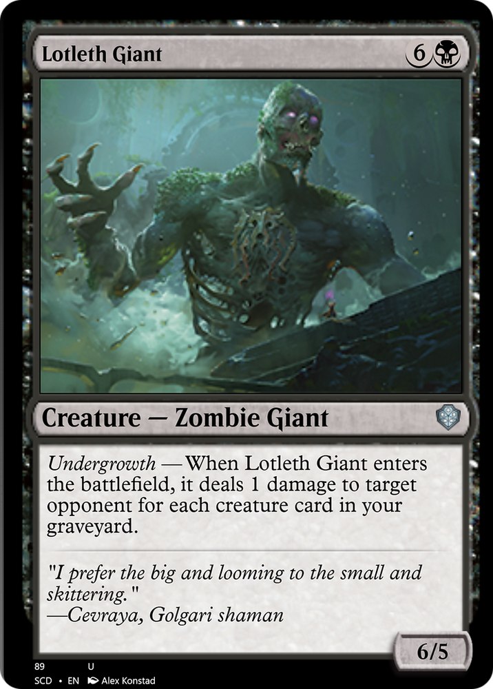 Lotleth Giant [Starter Commander Decks]