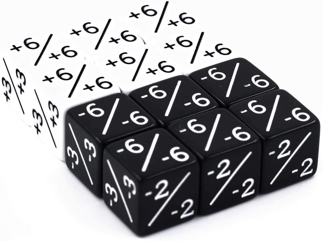 ERD: Asst. D6 Counter Dice (Single) - Black