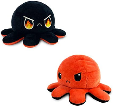 TT: Reversible Octopus Mini Plush: Red & Black