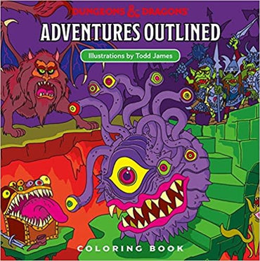 D&D Adventures: Outlined Coloring Book