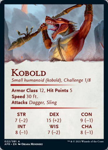 Kobold Art Card [Dungeons & Dragons: Adventures in the Forgotten Realms Art Series]