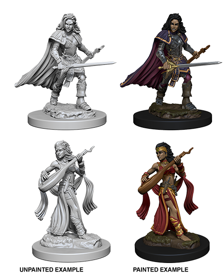 Wizkids: Pathfinder Battles: Deep Cuts Unpainted Minis: W4: Human Female Bard