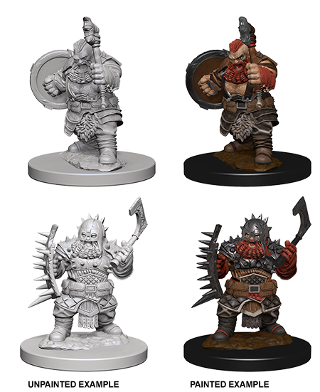 Wizkids: Pathfinder Battles: Deep Cuts Unpainted Minis: W4: Dwarf Male Barbarian