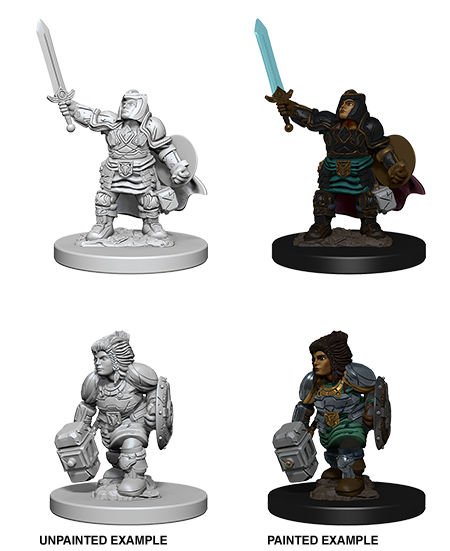 Wizkids: D&D Nolzur's Marvelous Unpainted Minis: W3: Dwarf Female Paladin