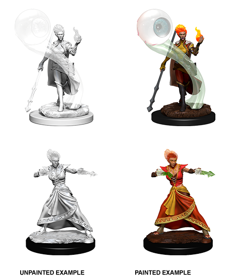 Wizkids: D&D Nolzur's Marvelous Unpainted Minis: W5: Fire Gensai Female Wizard (R)