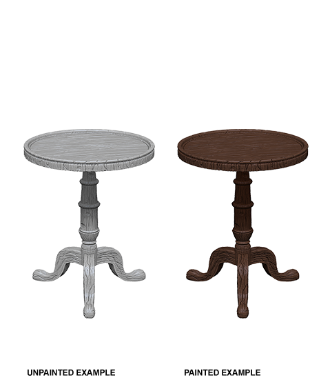 Wizkids: Deep Cuts Unpainted Minis: W5: Small Round Tables (R)