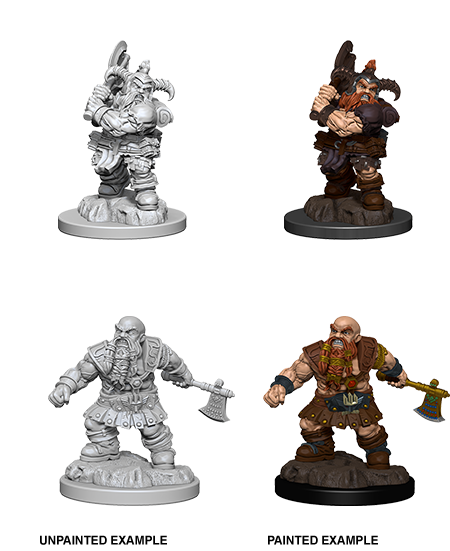 Wizkids: D&D Nolzur's Marvelous Unpainted Minis: W6: Male Dwarf Barbarian