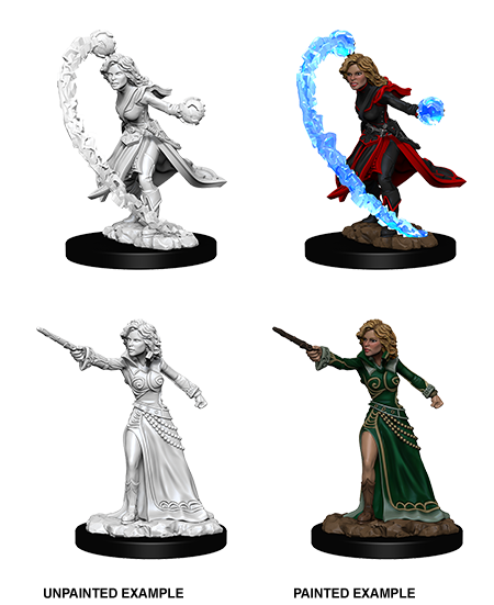 Wizkids: Pathfinder Battles: Deep Cuts Unpainted Minis: W6: Female Human Wizard