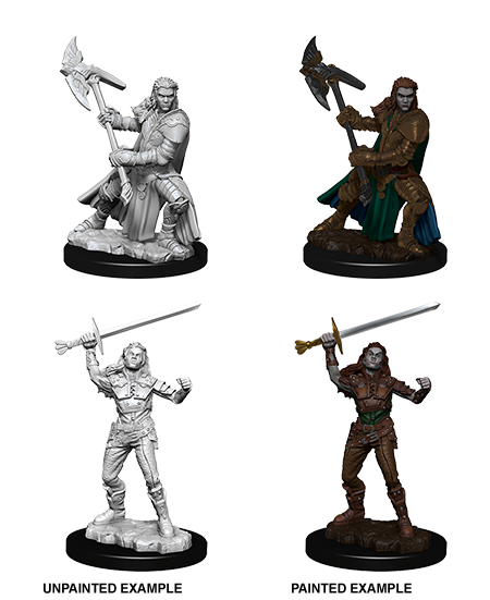 Wizkids: D&D Nolzur's Marvelous Unpainted Minis: W7: Female Half-Orc Fighter