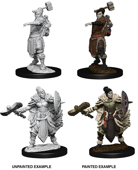 Wizkids: D&D Nolzur's Marvelous Unpainted Minis: W9: Half-Orc Barbarian Female