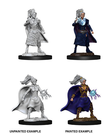 Wizkids: Deep Cuts Unpainted Minis: W10: Female Human Sorcerer