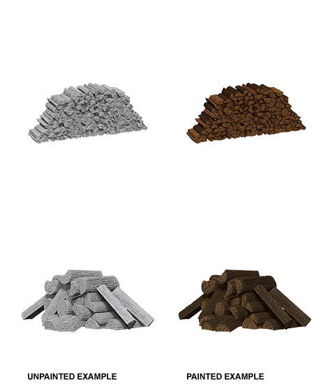 Wizkids: Deep Cuts Unpainted Minis: W10: Piles of Wood