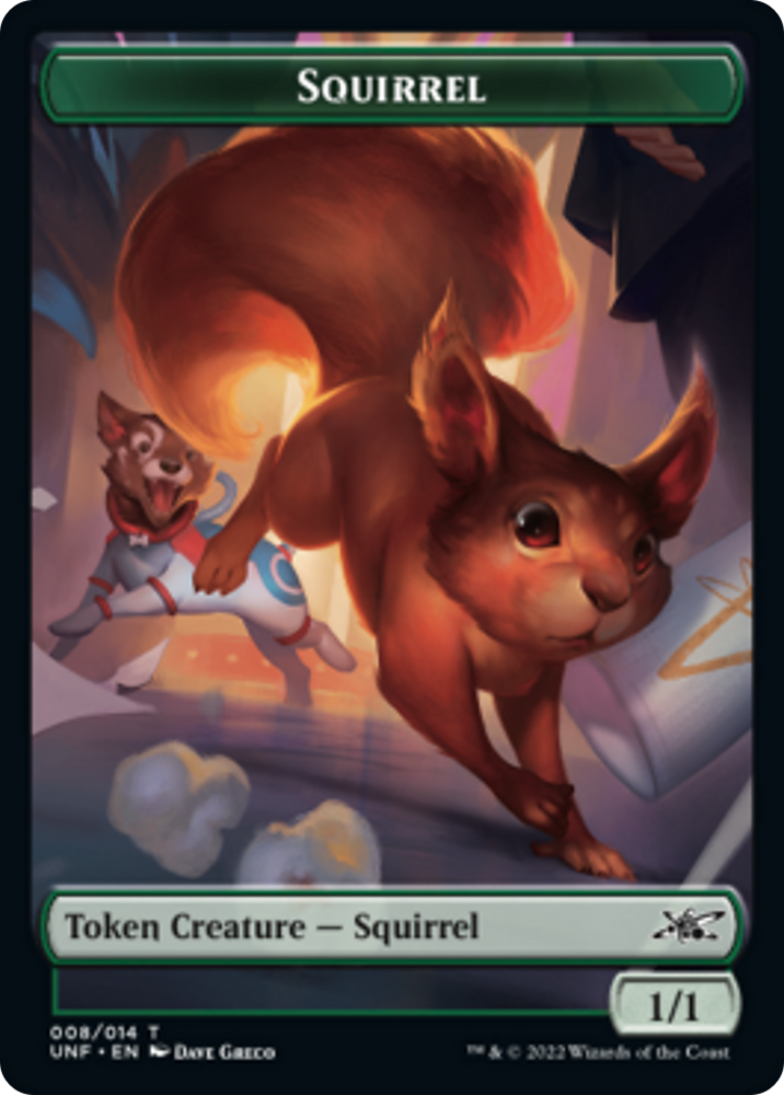 Squirrel // Food (011) Double-Sided Token [Unfinity Tokens]