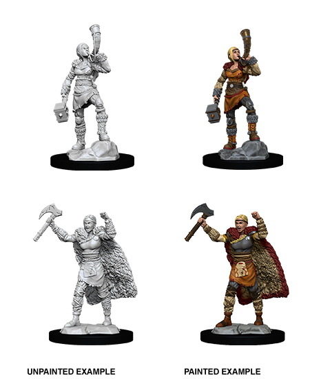 Wizkids: D&D Nolzur's Marvelous Unpainted Minis: W12: Female Human Barbarian