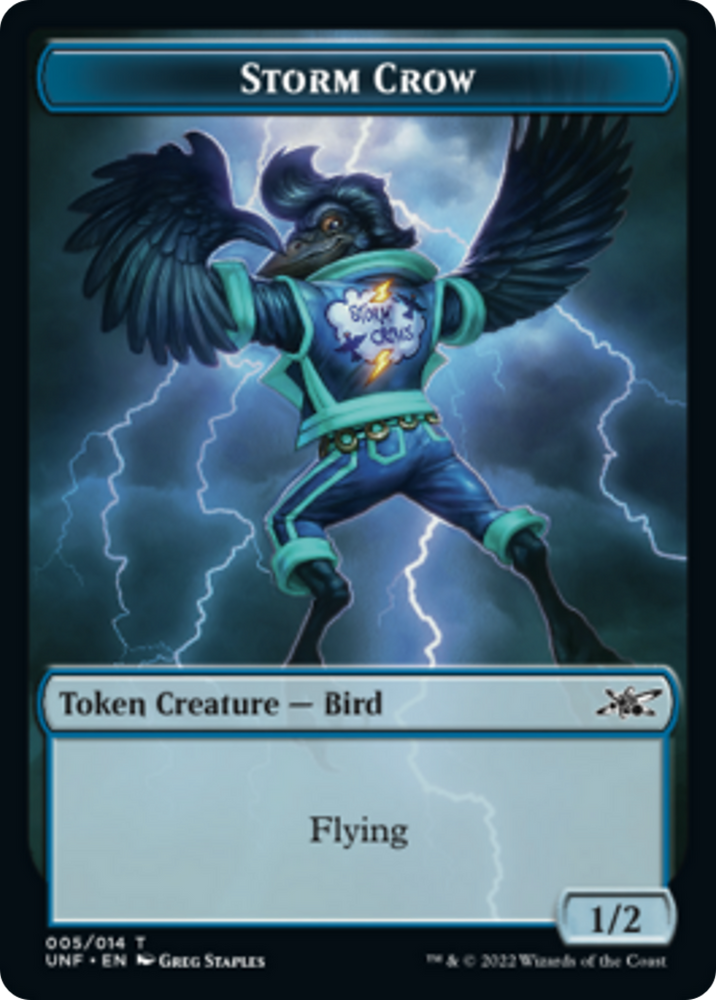Teddy Bear // Storm Crow Double-Sided Token [Unfinity Tokens]