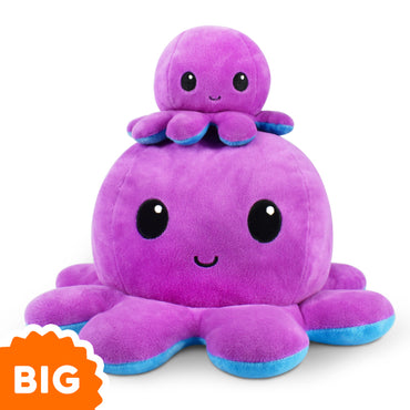TT: Reversible BIG Octopus Plush: Purple Blue
