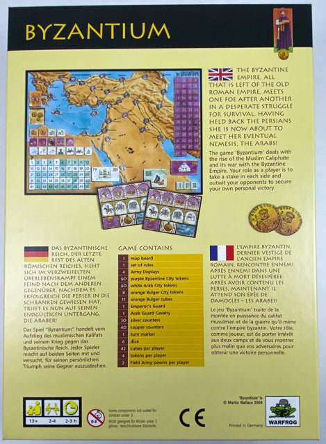 Board Game: Byzantium – Chimera Hobby & Games