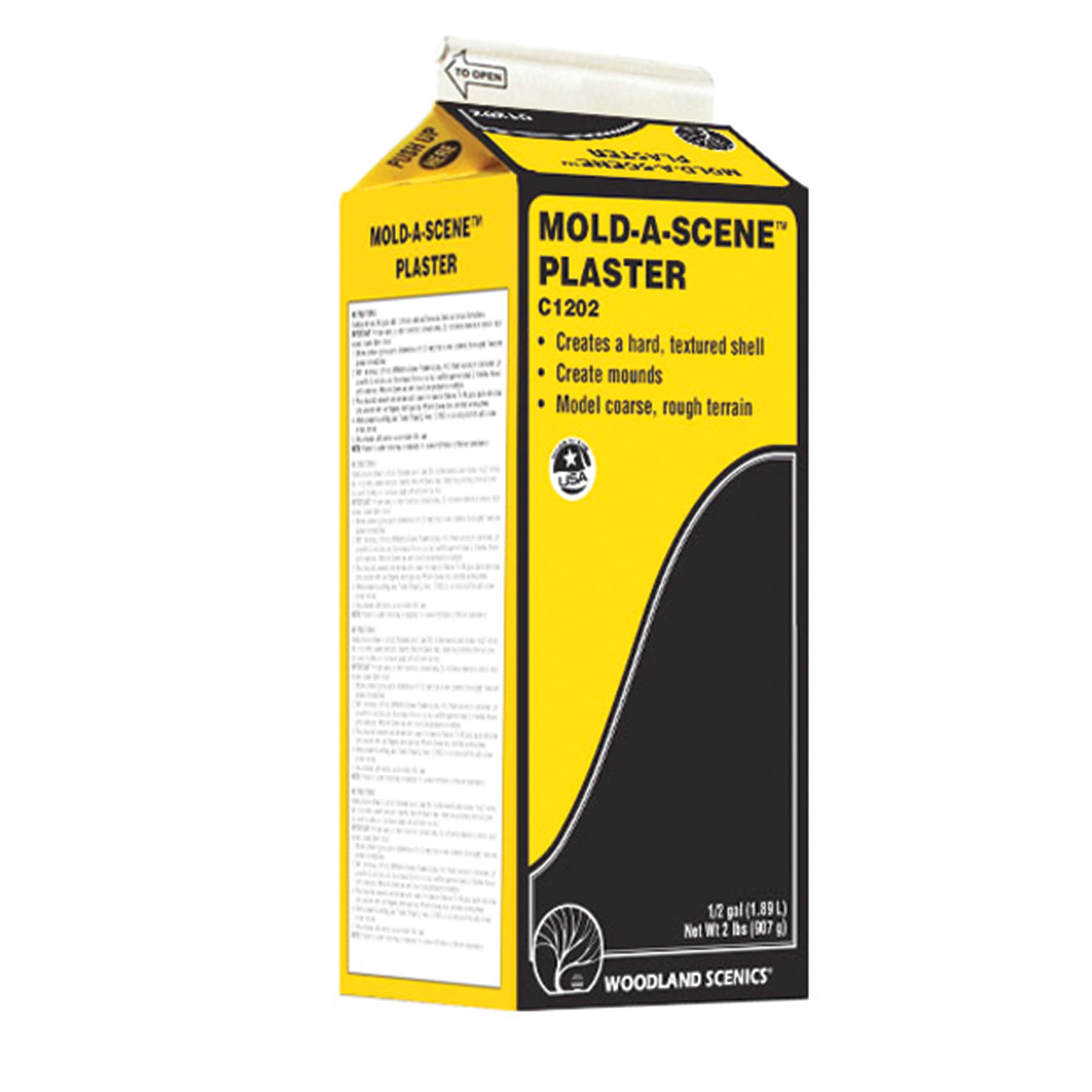 Woodland Scenics: Mold-A-Scene Plaster(TM) -- Dry - 1/2-Gal 1.89L