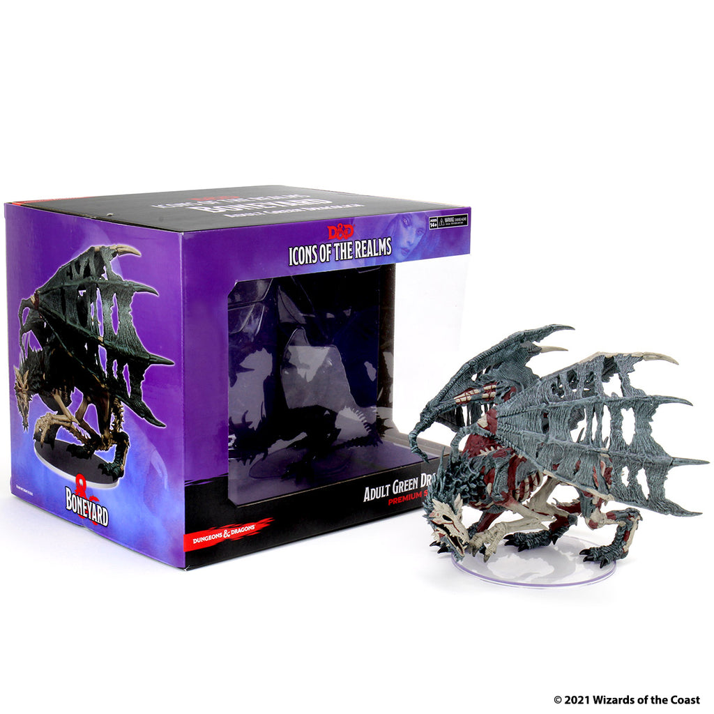 Wizkids: D&D: Icons of the Realms: Premium Figure: Adult Green Dracolich
