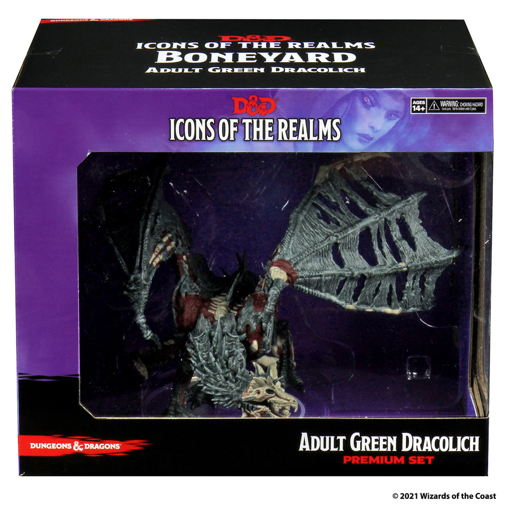 Wizkids: D&D: Icons of the Realms: Premium Figure: Adult Green Dracolich