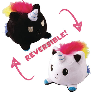 TT: Reversible Unicorn Mini Plush: Light/Dark Rainbow