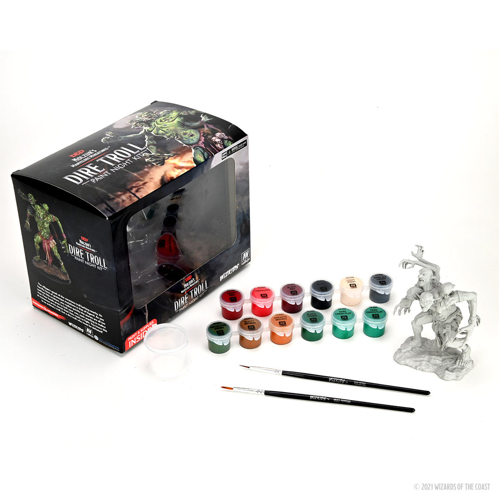Wizkids: D&D Nolzur's Marvelous Unpainted Minis: W14: Paint Night Kit #4- Dire Troll