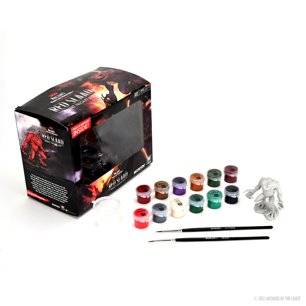 Wizkids: D&D Nolzur's Marvelous Unpainted Minis: W14: Paint Night Kit #3- Red Slaad