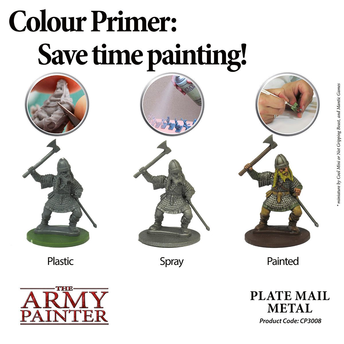 Army Painter: Spray: Plate Mail Metal